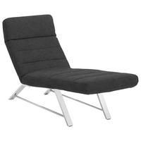 LIEGE in Mikrofaser Anthrazit  - Chromfarben/Anthrazit, Design, Textil/Metall (65/91/170cm) - Chilliano