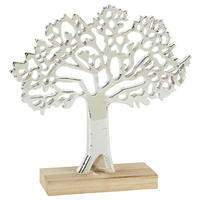 DEKORAČNÝ STROM - strieborná, Design, plast (26/26,4/6cm) - Ambia Home