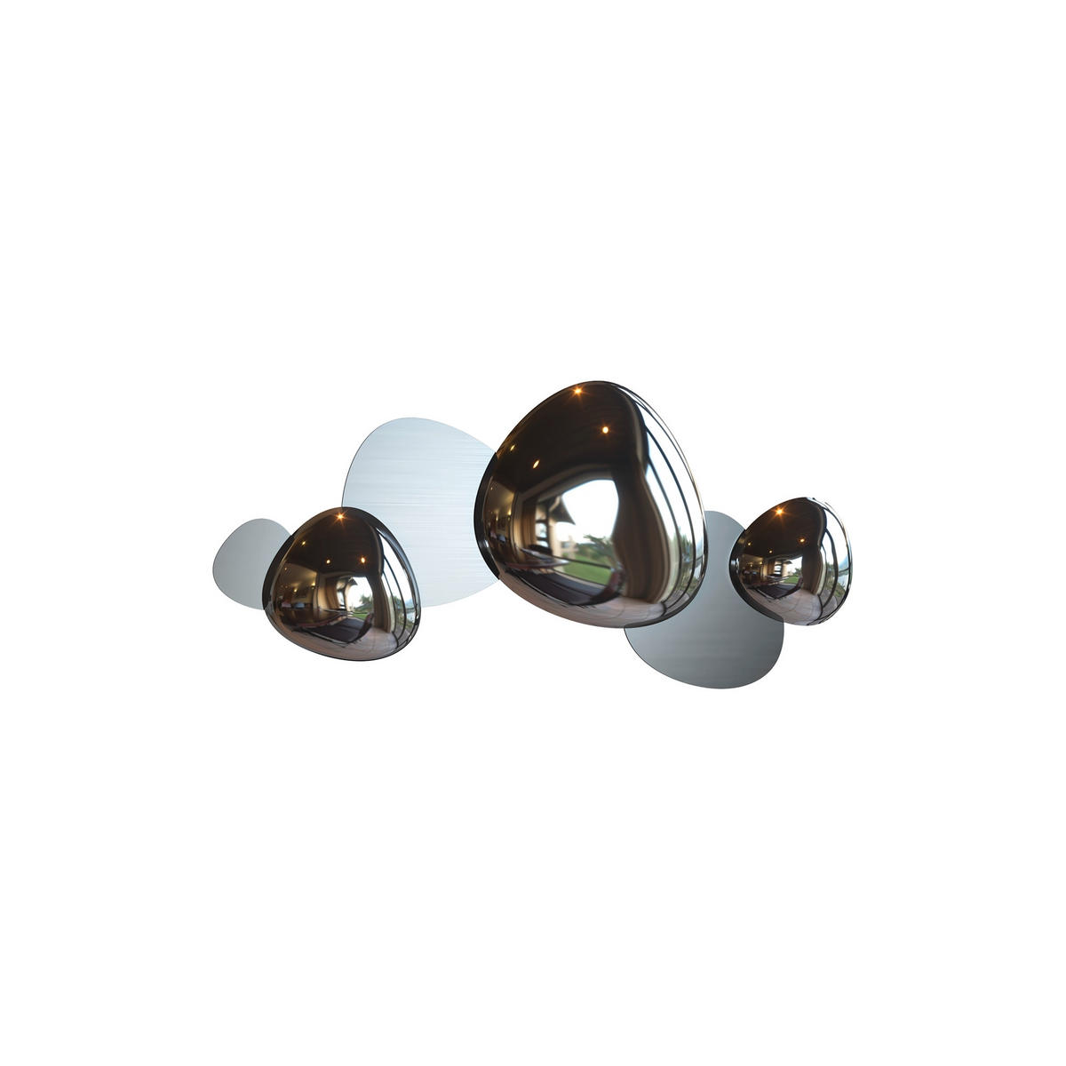 WANDLEUCHTE - Nickelfarben, Trend, Metall (37,1/79/7,4cm) - MAYTONI