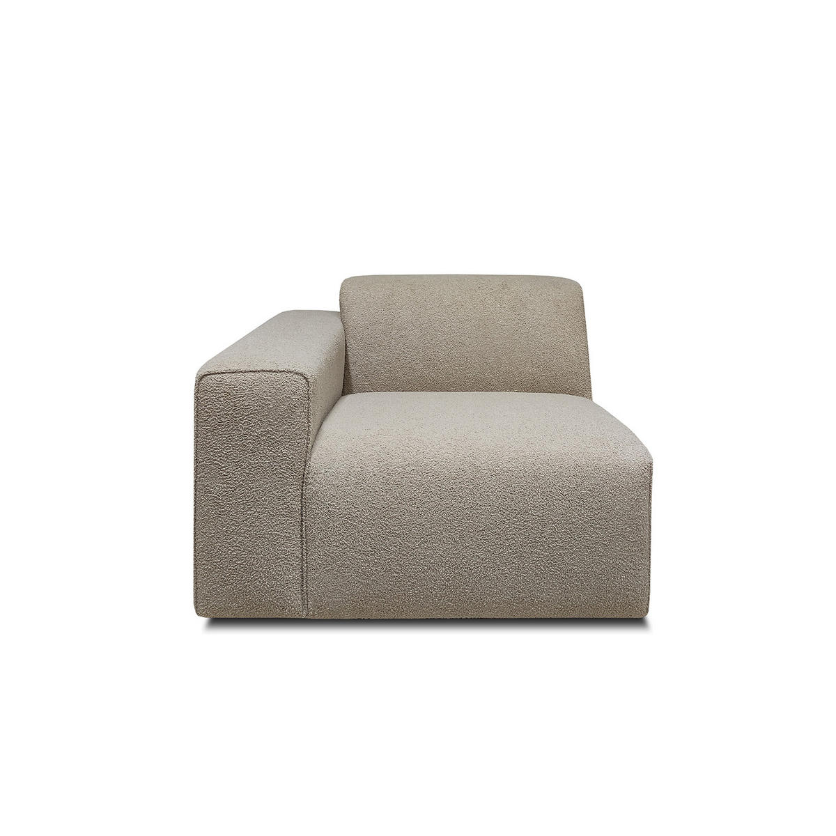 SOFFMODUL i teddy tyg beige  - beige/svart, Klassisk, metall/trä (101/70/96cm) - Niels Andersson