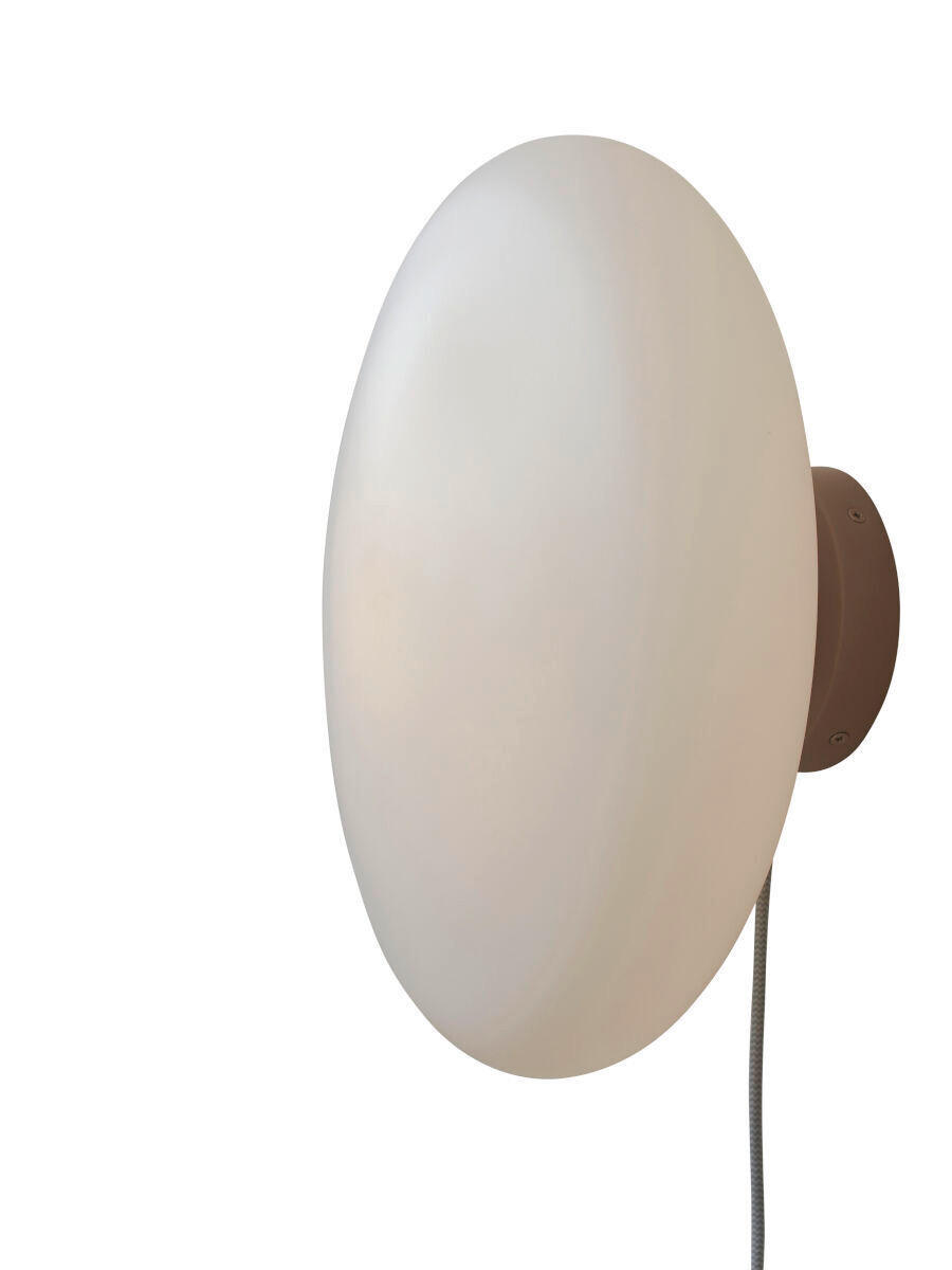 VÄGGLAMPA 34/18,5 cm   - vit/sandfärgad, Trend, glas (34/18,5cm) - It's about Romi