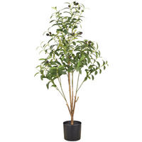 KUNSTPFLANZE Olive 90 cm  - Schwarz/Braun, Basics, Kunststoff (90cm)