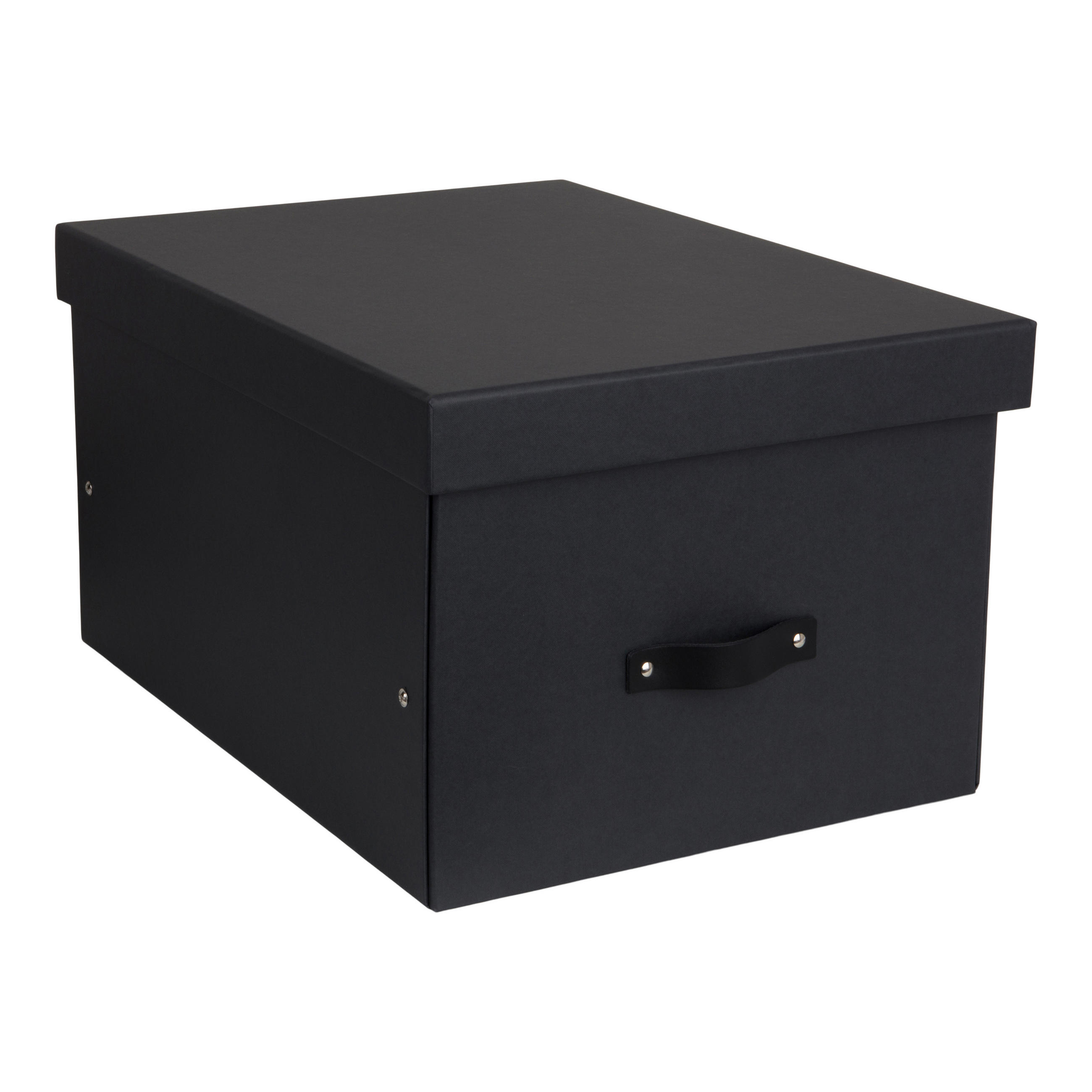 AUFBEWAHRUNGSBOX - Dunkelgrau/Grau, Basics, Karton/Papier (38/28.5/50.5cm)