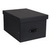 AUFBEWAHRUNGSBOX - Dunkelgrau/Grau, Basics, Karton/Papier (38/28.5/50.5cm)