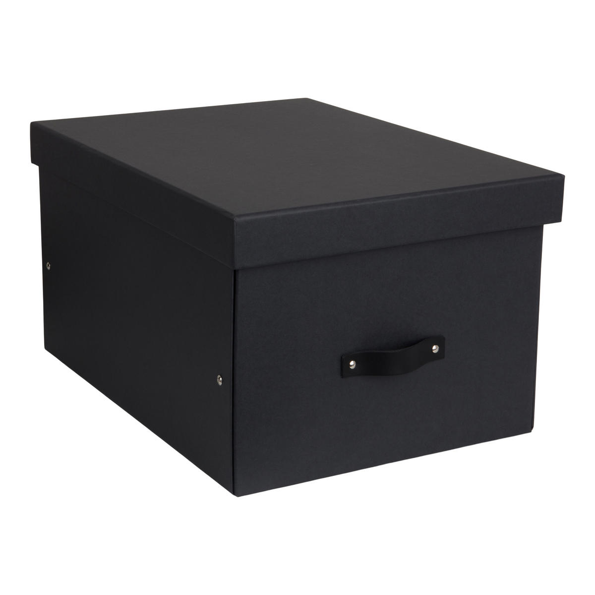 AUFBEWAHRUNGSBOX - Dunkelgrau/Grau, Basics, Karton/Papier (38/28.5/50.5cm)