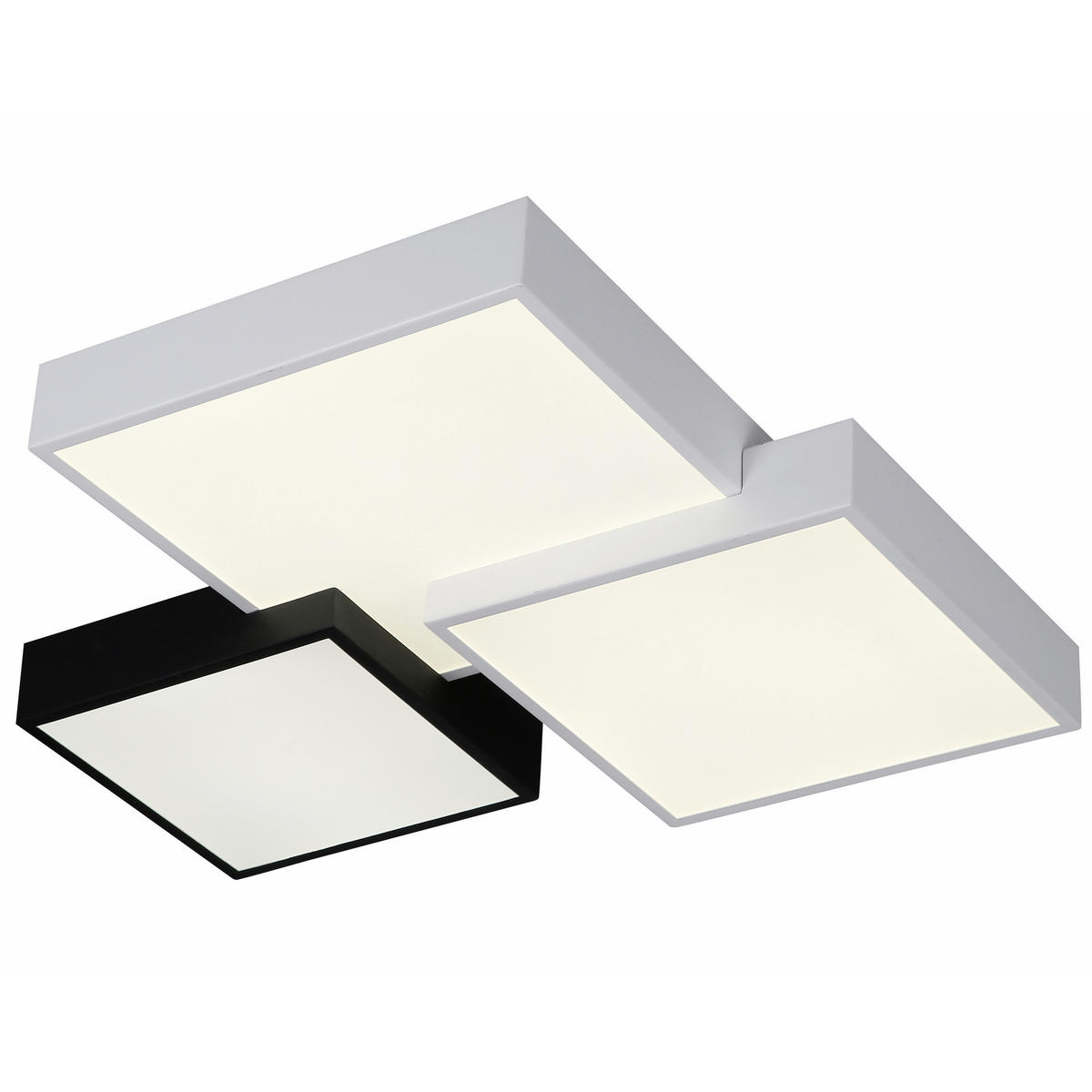 LED-TAKLAMPA ROM 60,5/54/12,7 cm  - vit/svart, Design, metall/plast (60,5/54/12,7cm) - Ambiente