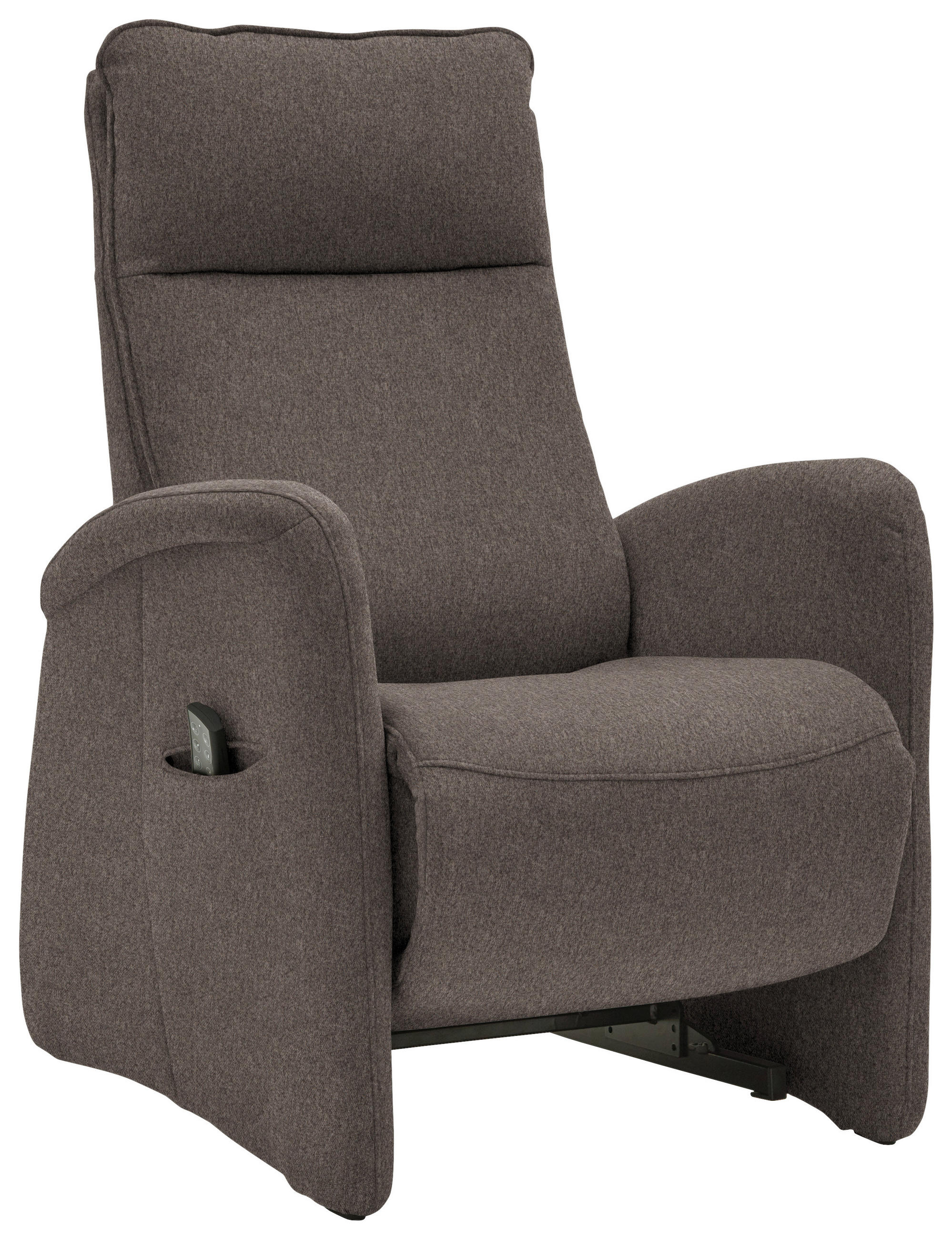 FERNSEHSESSEL in Chenille Graubraun  - Graubraun, Konventionell, Textil (79/114/87-176cm) - Valdera