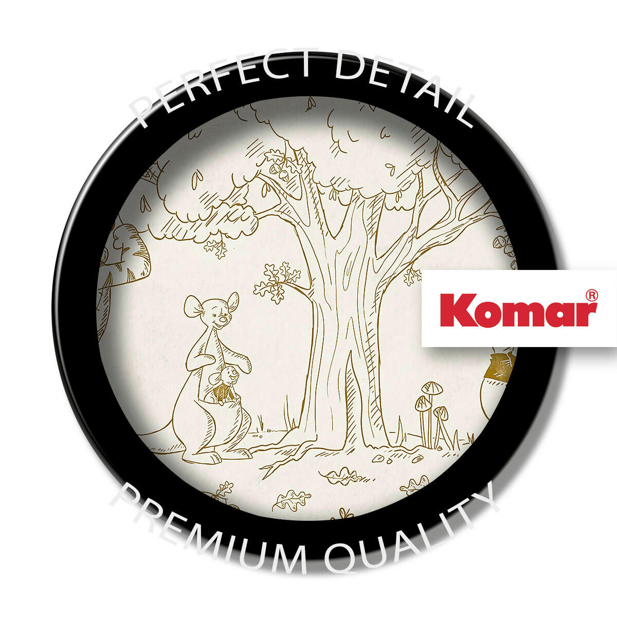 FOTOTAPETE WINNIE THE POOH  - Naturfarben, Design, Textil (400/250cm) - Disney