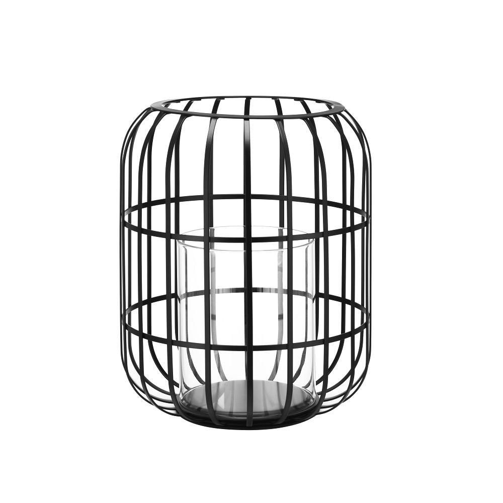 LATERNE - Schwarz, KONVENTIONELL, Metall (27,8/34,2cm) - Blomus