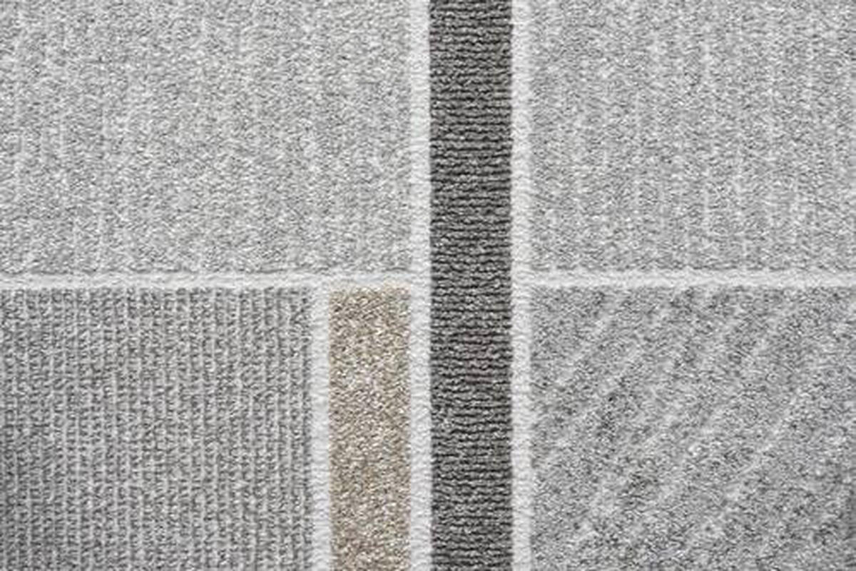 WEBTEPPICH 80/150 cm Valentino Grau, Goldfarben, Hellgrau  - Goldfarben/Hellgrau, KONVENTIONELL, Kunststoff/Textil (80/150cm)