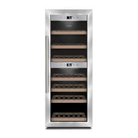 WEINKÜHLSCHRANK  - Edelstahlfarben, Basics, Metall (39,5/63/103,5cm) - CASO Design