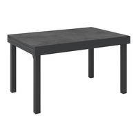 KERTI ASZTAL   - antracit, Modern, műanyag/fém (135/270/75/90cm) - Ambia Garden