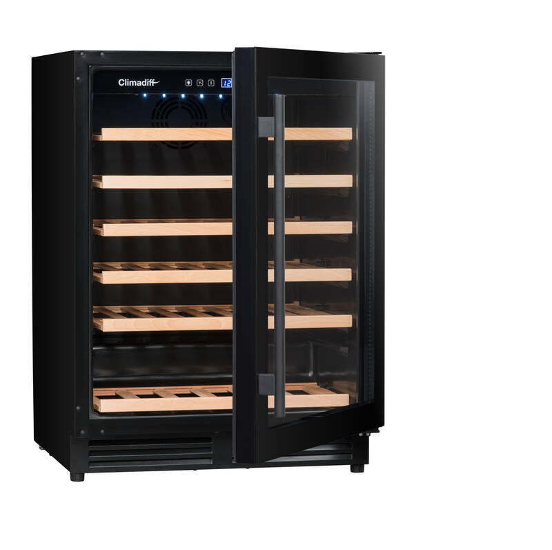 WEINKÜHLSCHRANK CBU51S2B  - Basics, Glas/Holz (59,5/82,0/57,5cm)