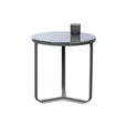 COUCHTISCH Sicherheitsglas 50/50/50 cm rund Grau  - Grau, Design, Glas/Metall (50/50/50cm) - Xora