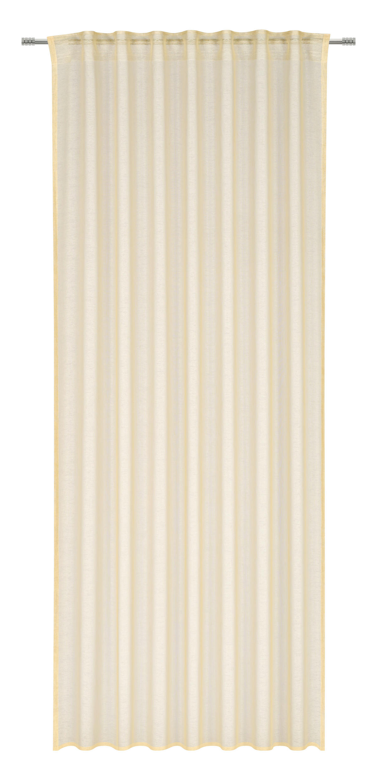 FERTIGVORHANG transparent  - Gelb, Basics, Textil (140/245cm) - Esposa