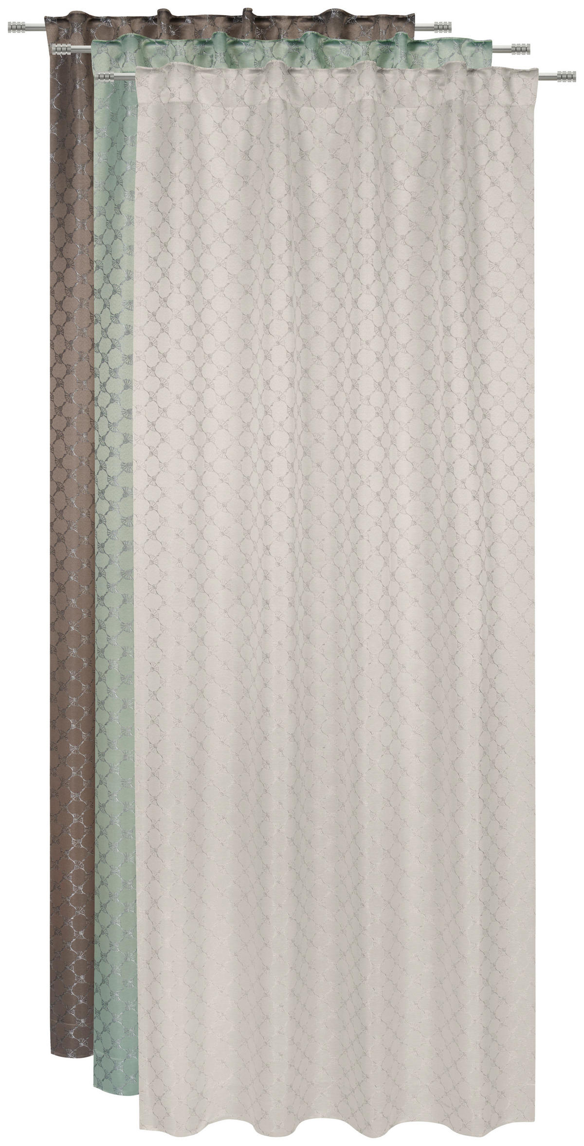 HOTOVÝ ZÁVES, nepriehľadné, 130/250 cm - strieborná, Basics, textil (130/250cm) - Joop!