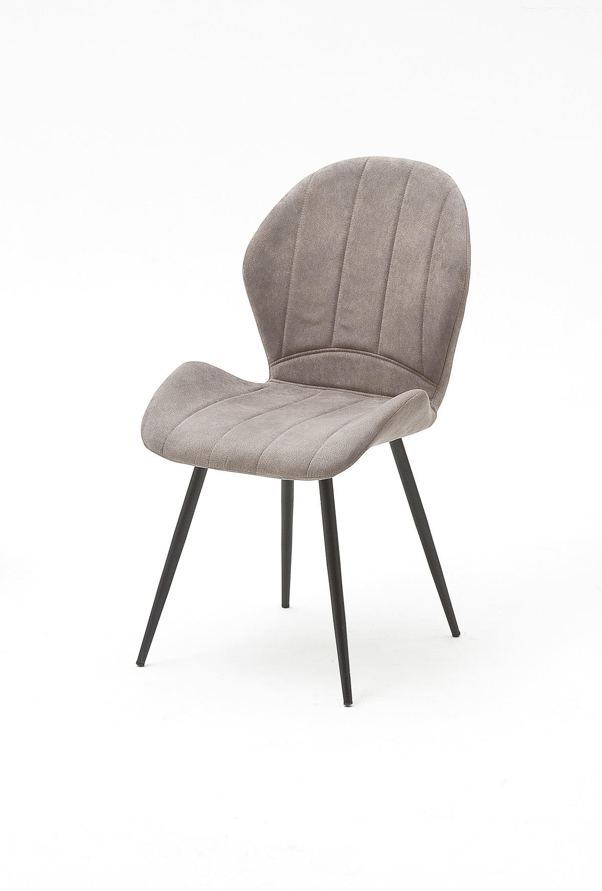 STUHL Flachgewebe Sandfarben  - Sandfarben/Anthrazit, Basics, Textil/Metall (51/89/56cm) - Livetastic