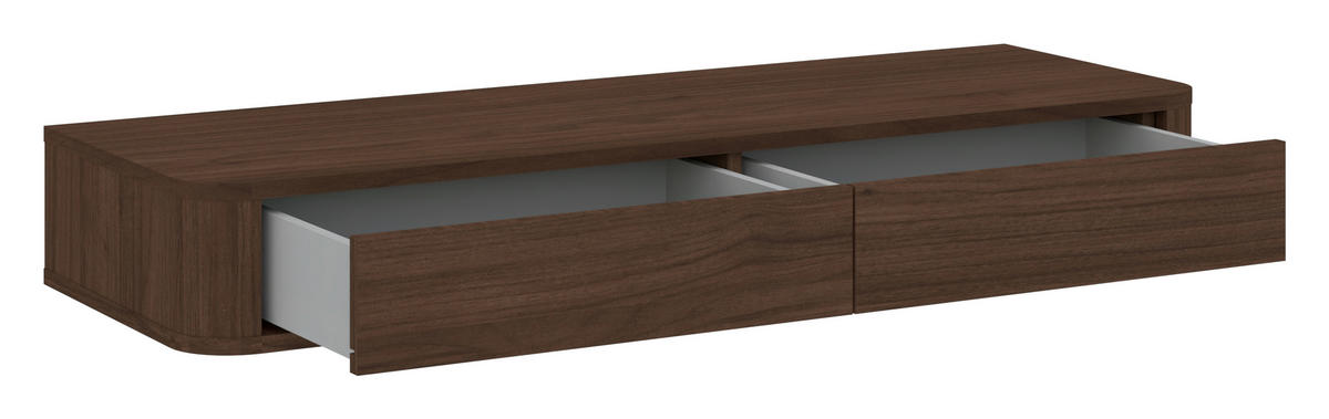 SCHMINKTISCH , Walnussfarben  - Walnussfarben, Design, Holzwerkstoff (115,2/15,8/40cm) - MID.YOU