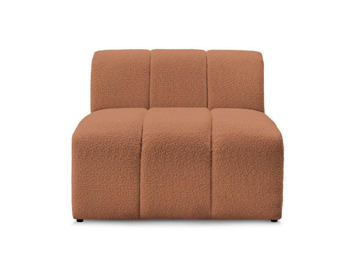 SOFAELEMENT ANNECY Bouclé Orange  - Schwarz/Orange, MODERN, Kunststoff/Textil (91/72/91cm)