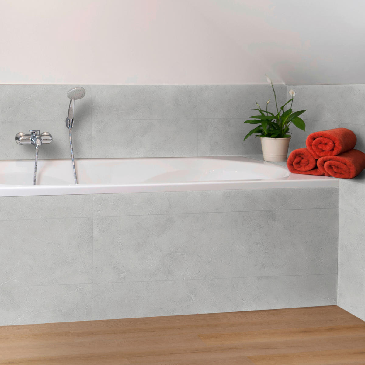 Vinyl für die Wand  - Hellgrau, MODERN, Kunststoff (60/30/0,37cm)