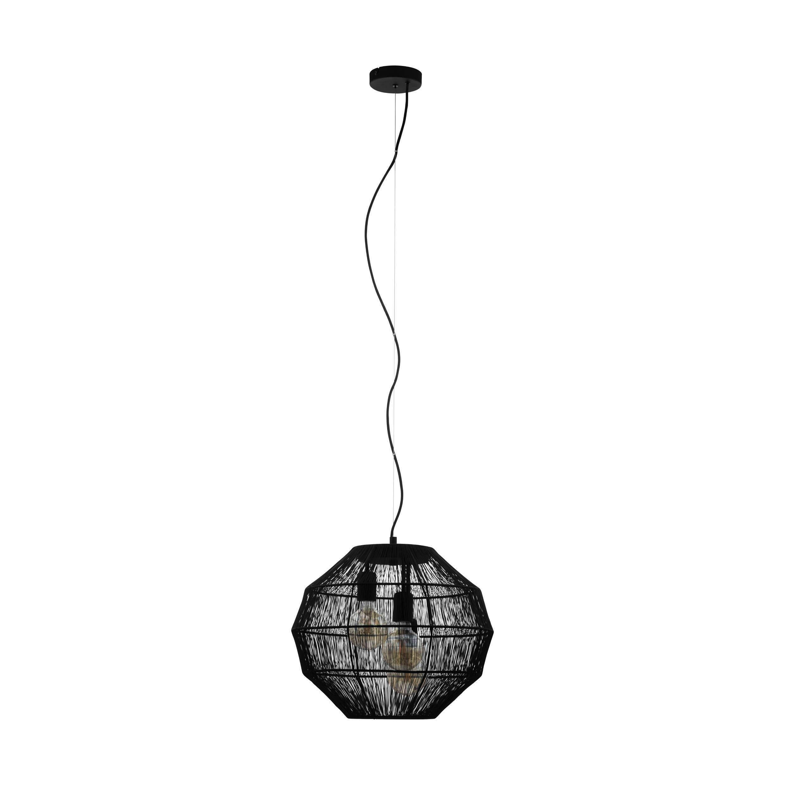 HÄNGELEUCHTE 45/150 cm  - Schwarz, KONVENTIONELL, Metall (45/150cm) - Eglo
