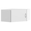 AUFSATZSCHRANK 80/40/80 cm  in  - Alufarben/Weiß, KONVENTIONELL, Holzwerkstoff/Kunststoff (80/40/80cm) - Xora