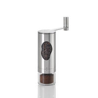 KAFFEEMÜHLE MRS. BEAN  - Edelstahlfarben/Transparent, Design, Kunststoff/Metall (6/18cm) - AdHoc