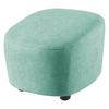 HOCKER Webstoff Türkis  - Türkis/Schwarz, Design, Kunststoff/Textil (54/41/57cm) - SetOne by Musterring
