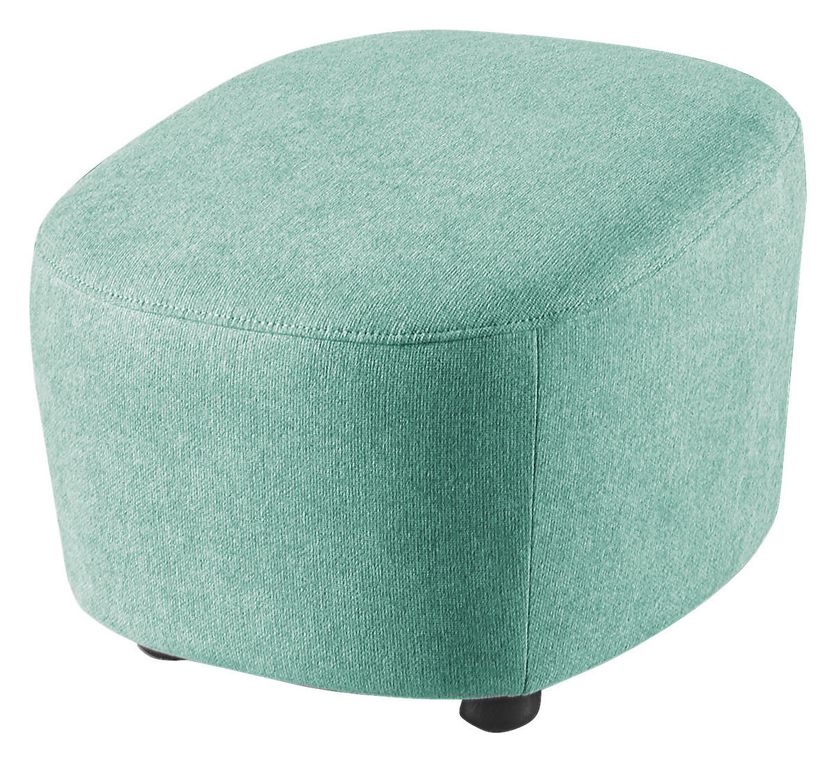 HOCKER Webstoff Türkis  - Türkis/Schwarz, Design, Kunststoff/Textil (54/41/57cm) - SetOne by Musterring
