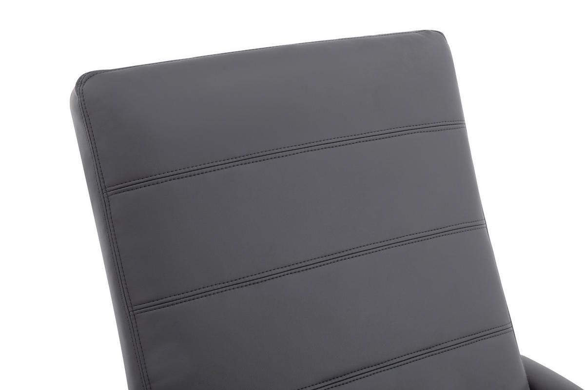 RELAXAČNÉ KRESLO S PODNOŽKOU, textil, sivá - čierna/sivá, Design, kov/textil (68/101/85cm) - Livetastic