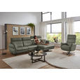 RELAXSESSEL in Leder Grau  - Schwarz/Grau, Design, Leder/Metall (82/119/85cm) - Dieter Knoll