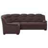 ECKSOFA in Chenille Braun  - Schwarz/Braun, Basics, Kunststoff/Textil (211/263cm) - MID.YOU
