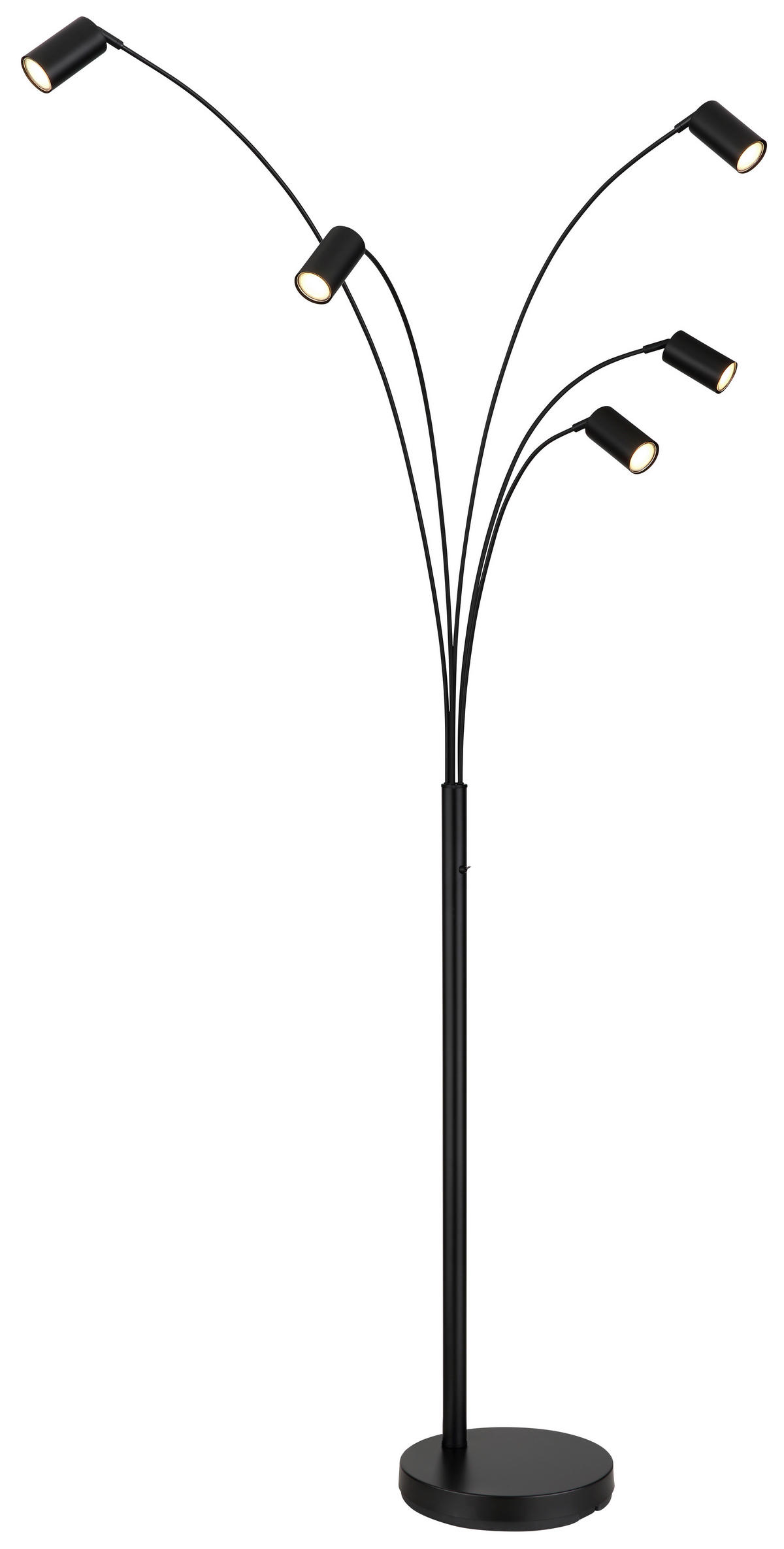 PODNA LAMPA - crna, Osnovno, metal (70/73/204cm)