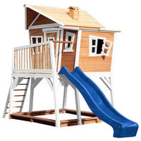 SPIELTURM 432/288/193 cm  - Blau/Braun, KONVENTIONELL, Holz (432/288/193cm) - Ambia Garden