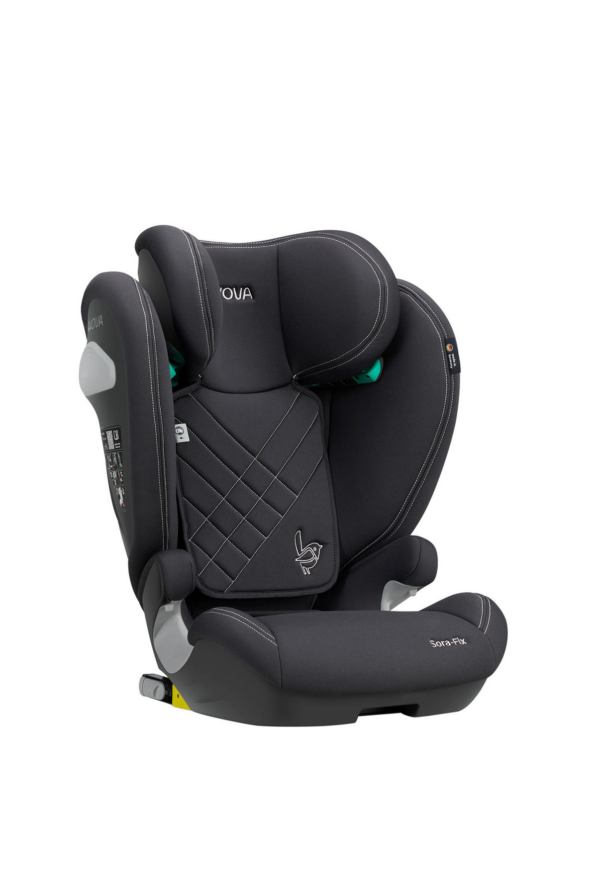 KINDERAUTOSITZ Sora Fix  - Dunkelgrau, Basics, Kunststoff/Textil (52/41,5/63 - 83cm) - AVOVA