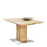 ESSTISCH Wildeiche furniert Eichefarben - Edelstahlfarben/Eichefarben, KONVENTIONELL, Holz/Metall (150/90/75cm) - Venjakob
