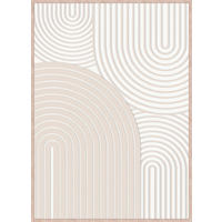 BILD Abstraktes  - Weiß/Naturfarben, Trend, Holzwerkstoff/Kunststoff (50/70cm) - Monee