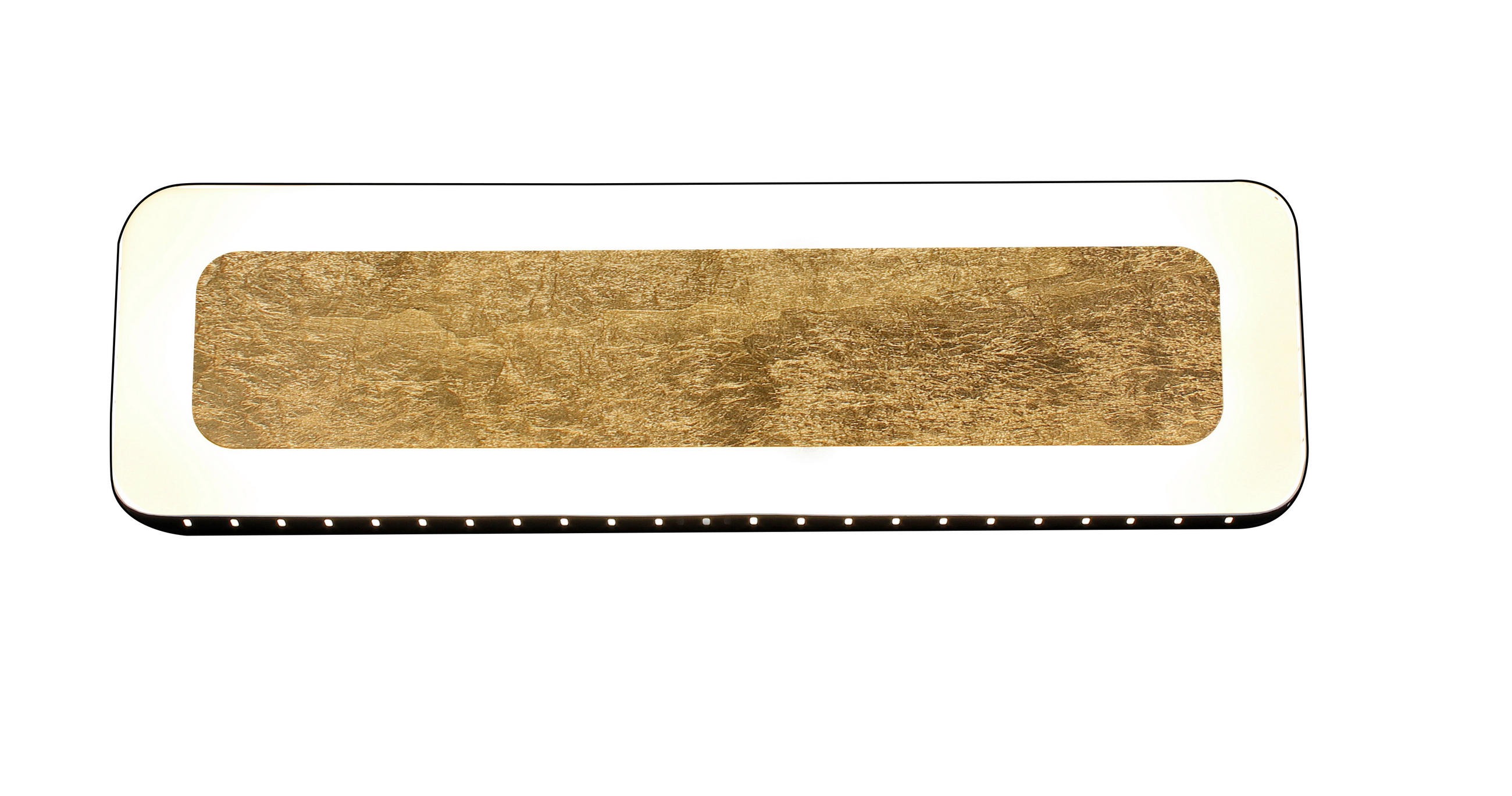 LED-WANDLEUCHTE 40/12/4,5 cm   - Goldfarben/Schwarz, Design, Metall (40/12/4,5cm)