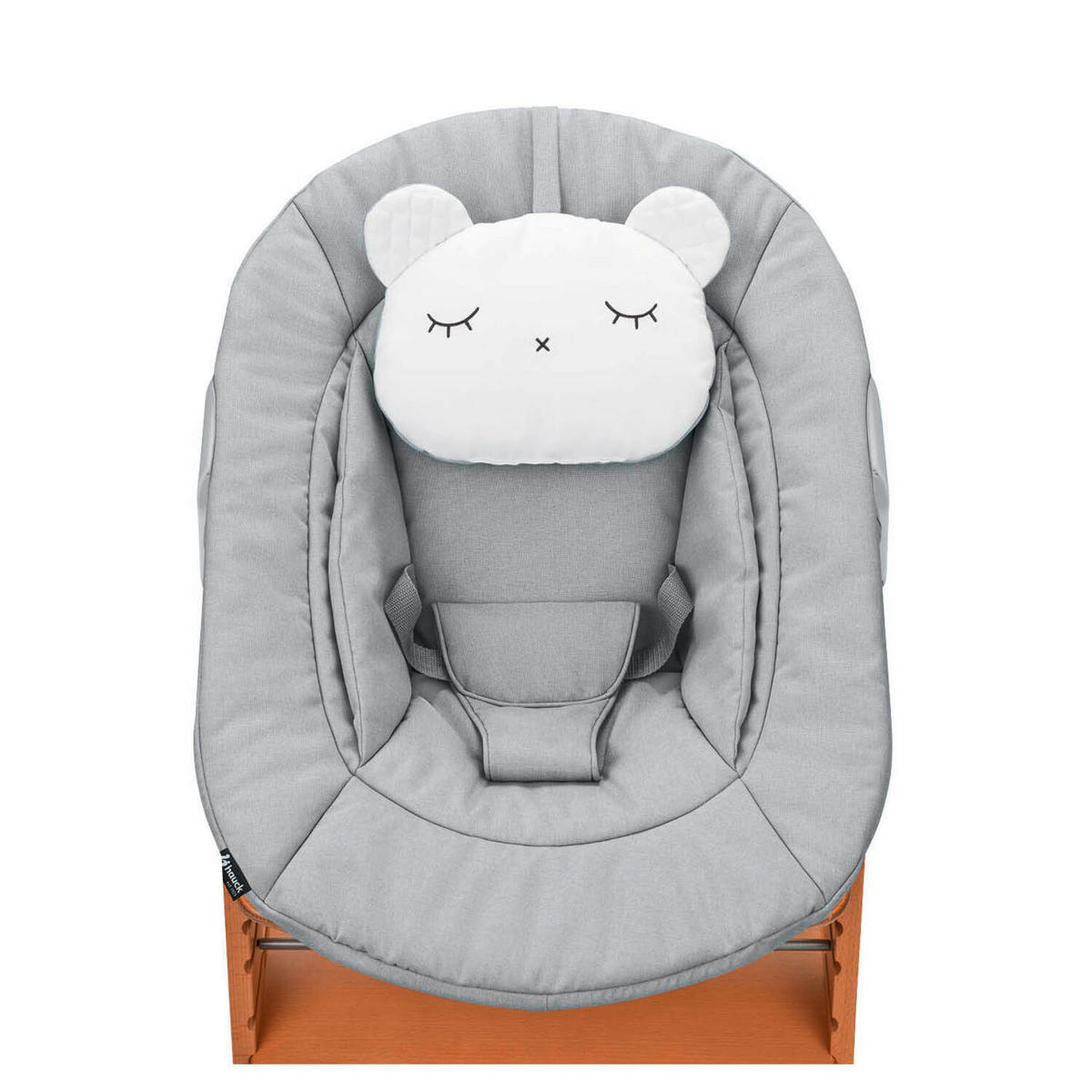 HOCHSTUHL-SET Apha Newborn Set Naturfarben, Hellgrau Nature Grey  - Hellgrau/Naturfarben, Basics, Holz/Textil (65/93,5/49cm) - Hauck
