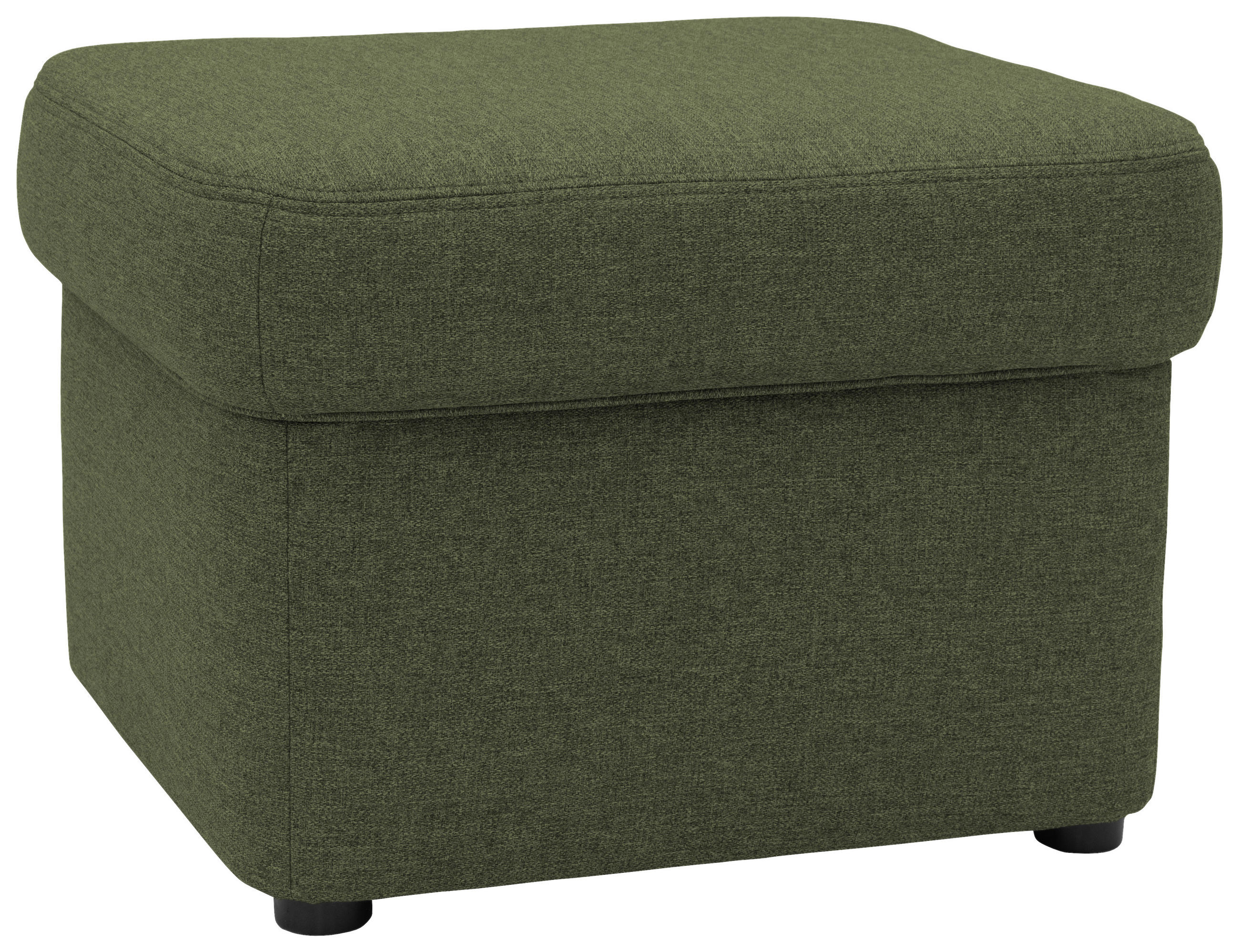 HOCKER Mikrofaser Grün  - Schwarz/Grün, KONVENTIONELL, Kunststoff/Textil (61/40/61cm) - MID.YOU