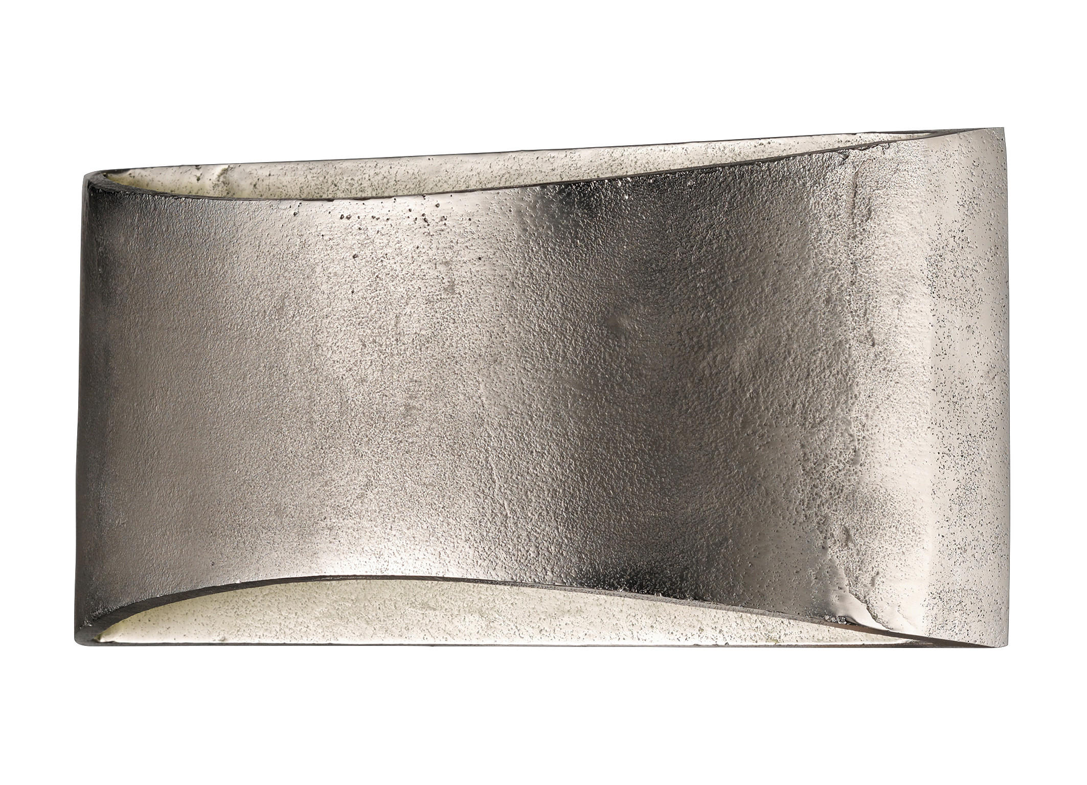 VÄGGLAMPA SHINE   - aluminiumfärg/nickelfärgad, Design, metall (14/30/9,5cm) - Fischer & Honsel