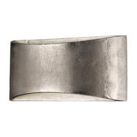 VÄGGLAMPA SHINE   - aluminiumfärg/nickelfärgad, Design, metall (14/30/9,5cm) - Fischer & Honsel