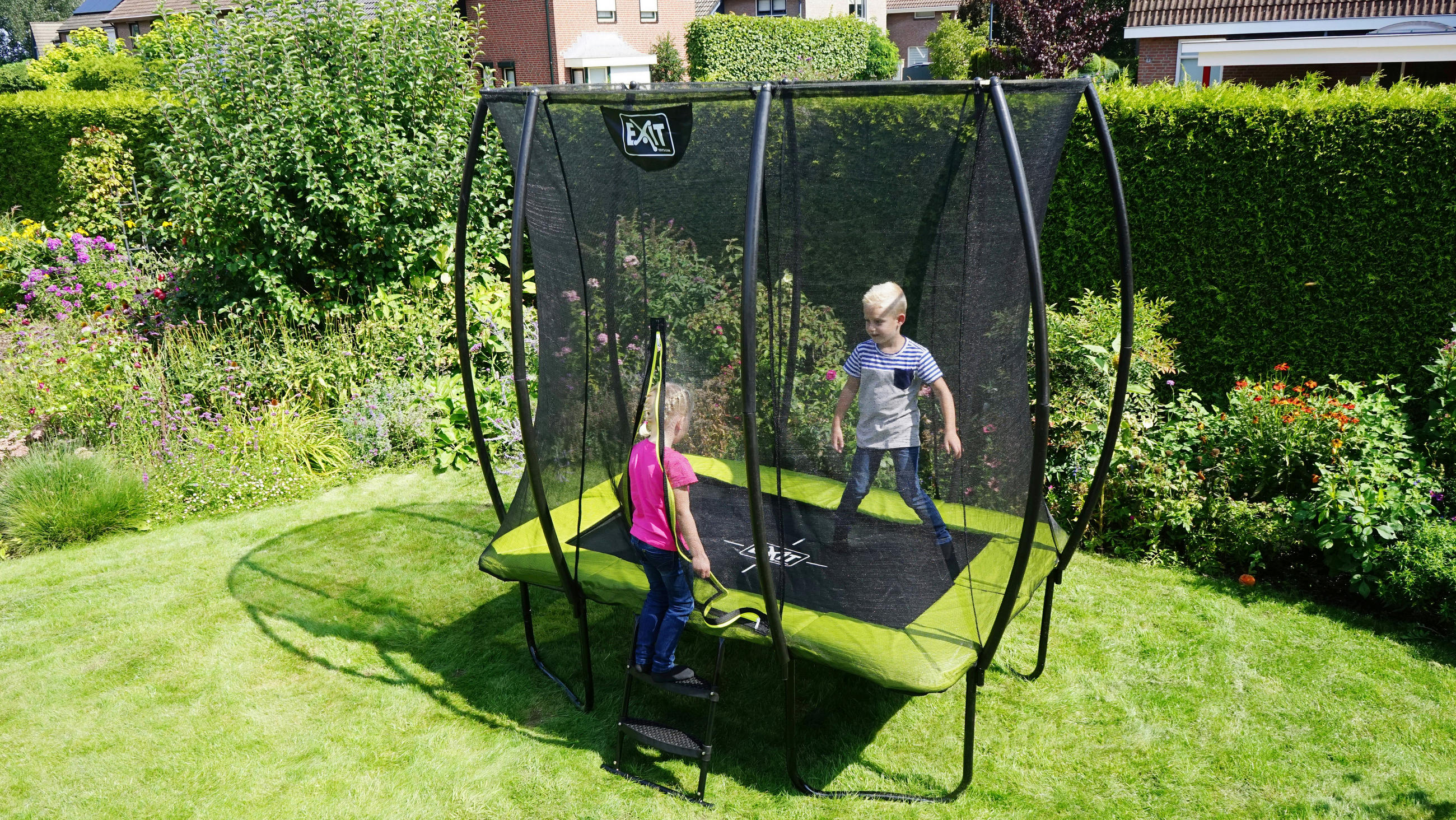 STUDSMATTA - grön, Klassisk, metall (244/366cm) - EXIT Toys