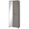 GARDEROBENSCHRANK 70/192/37 cm  - Fango/Anthrazit, Design, Holzwerkstoff/Metall (70/192/37cm) - Novel