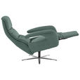 RELAXSESSEL in Leder Opal  - Edelstahlfarben/Opal, Design, Leder/Metall (76/119/86cm) - Dieter Knoll