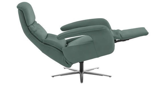 RELAXSESSEL in Leder Opal  - Edelstahlfarben/Opal, Design, Leder/Metall (76/119/86cm) - Dieter Knoll