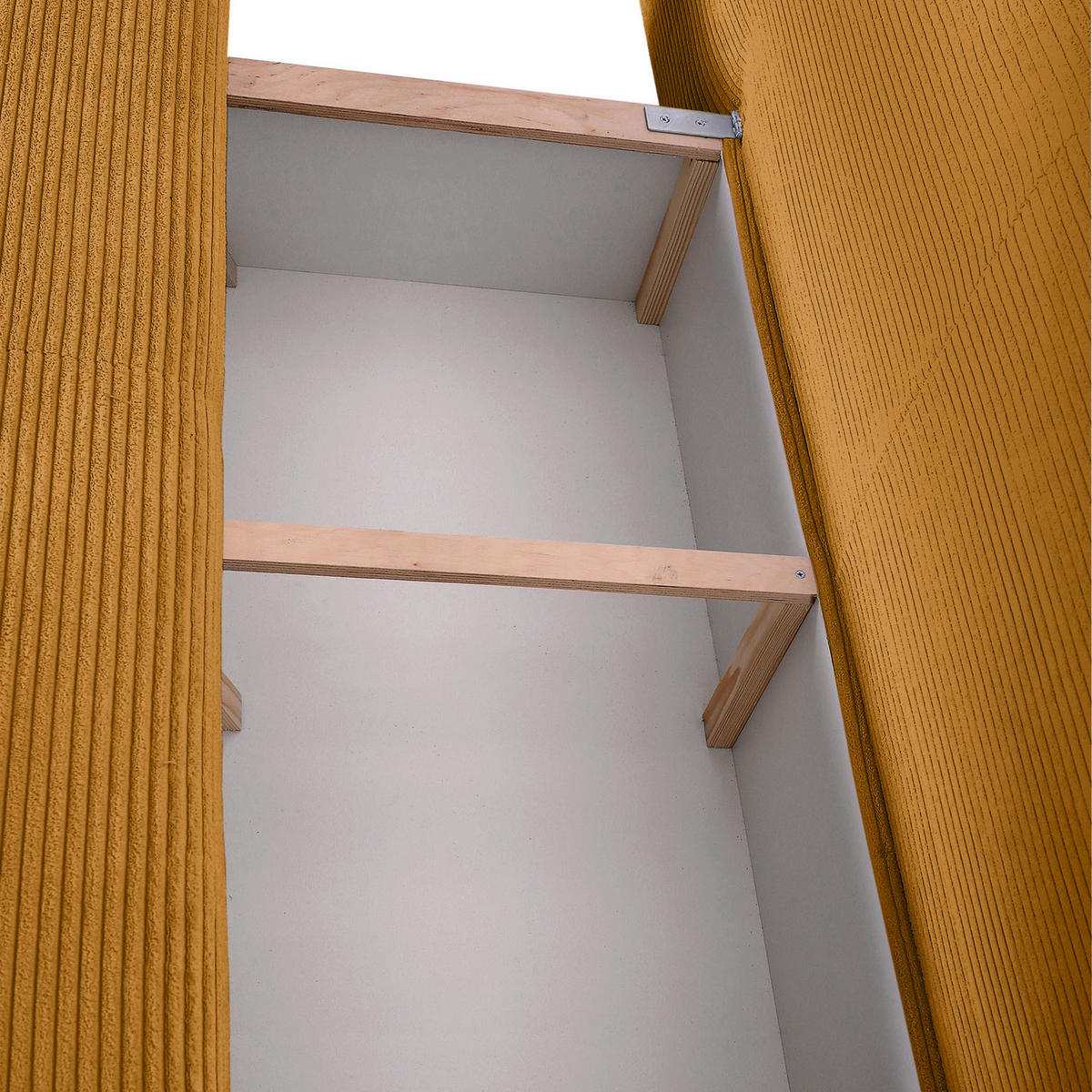 TROSJED NA RAZVLAČENJE tekstil  tamno žuta    - crna/tamno žuta, Konvencionalno, tekstil/metal (200/78/95cm) - home24