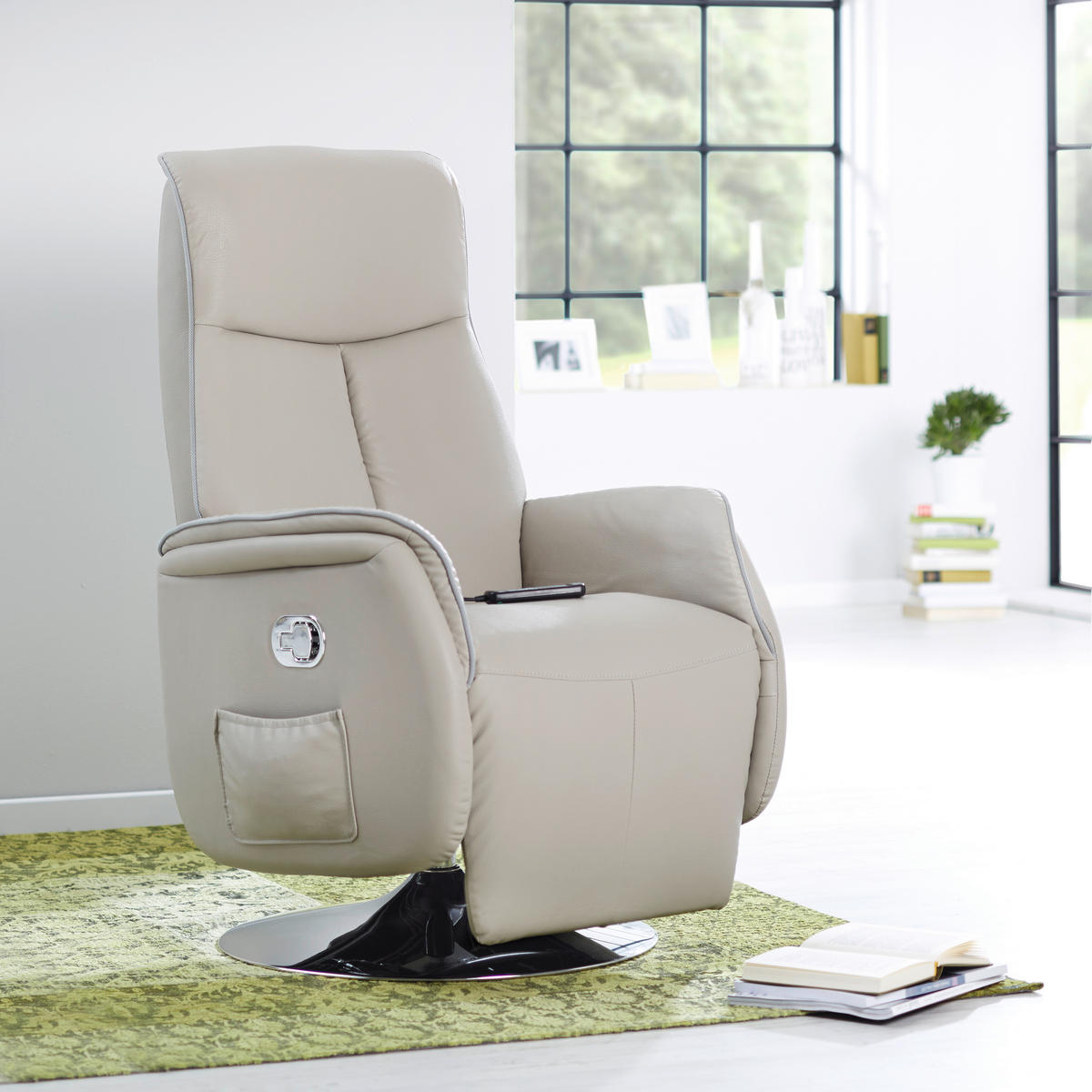 MASAŽNI STOL,  svetlo siva kovina, tekstil - barve kroma/svetlo siva, Basics, kovina/tekstil (67/77-157/111-82cm) - Cantus