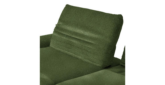 ECKSOFA  in Chenille Grün  170-195/280 cm  - Schwarz/Grün, Design, Textil/Metall (170-195/280cm) - Dieter Knoll