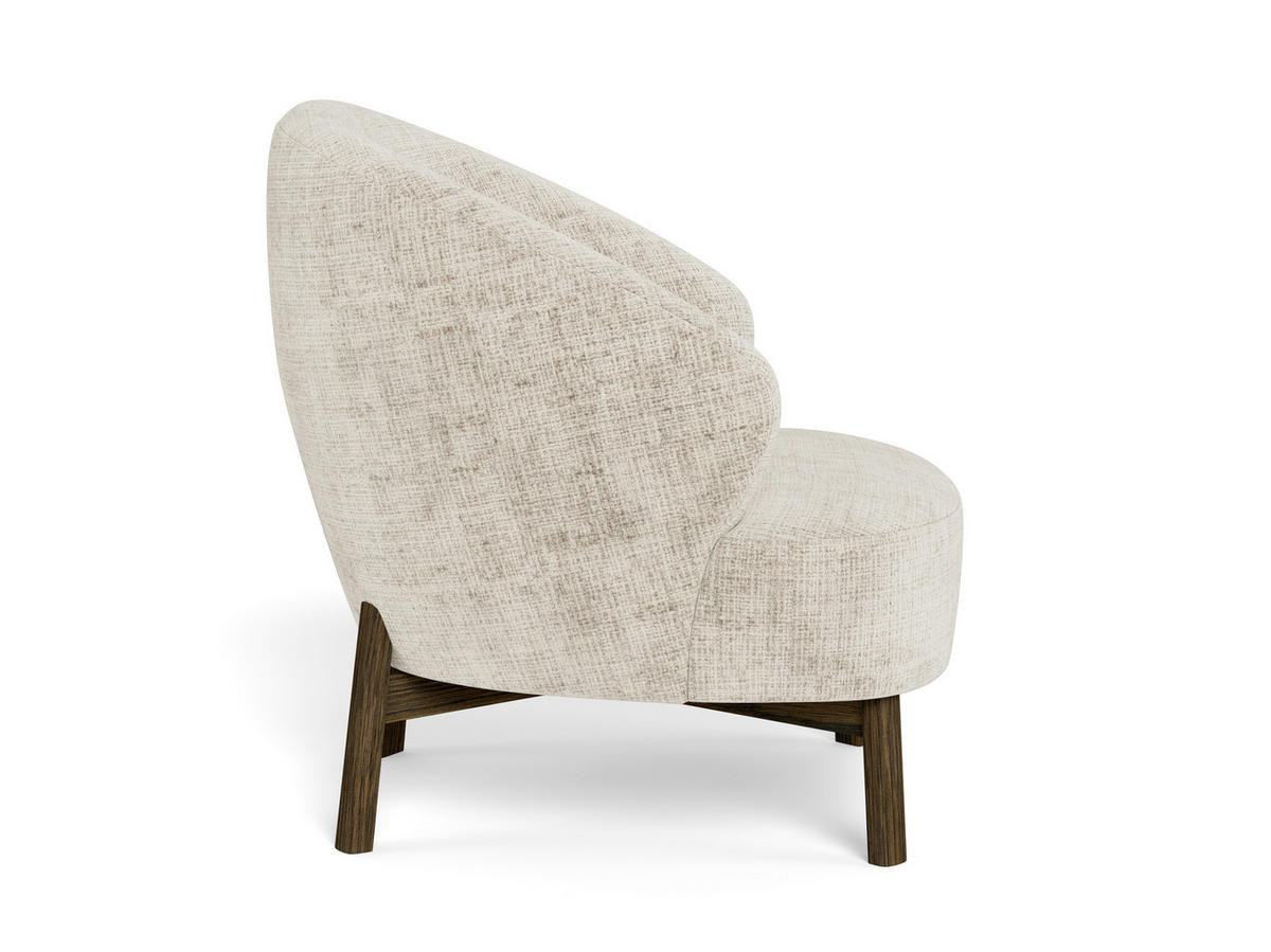 SESSEL in Chenille Braun, Beige  - Beige/Braun, MODERN, Holz/Textil (75,5/78/78cm) - Livetastic